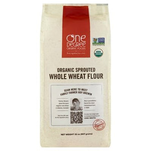 One Degree Organic Foods Flour Whole Wheat Organic Sprouted 6/32 OZ [UNFI #1644616] [ebt]