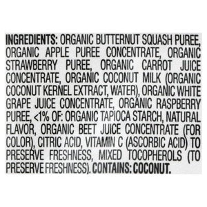 Happy Creamies Creamies Organic Strawberry Raspberry & Carrot Crawling Baby 8/1 OZ [UNFI #1191691] [ebt]