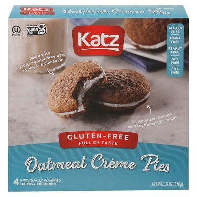 Katz Gluten Free Oatmeal Creme Pies 6/6 OZ [UNFI  #2734614]