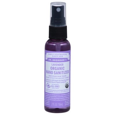 Dr Bronners Hand Sanitizer Organic Lavender 12/2 OZ [UNFI #599928] T