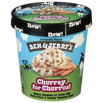 Ben & Jerrys Churray Churros 8/Pint [UNFI  #2919249]