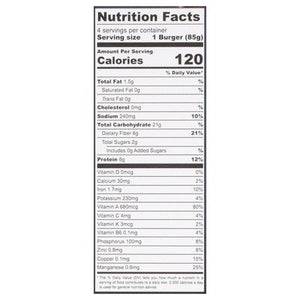 Actual Veggies Black Bean Veggie Burger 6/4/3 OZ [UNFI  #2978302]