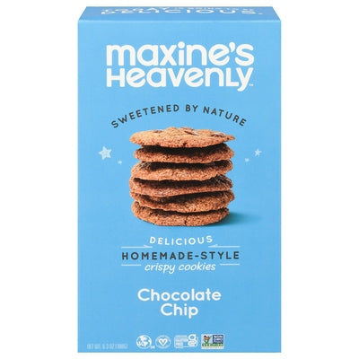 Maxines Heavenly Cookies Crispy Chocolate Chip 8/6.3 OZ [UNFI #2871747] [ebt]