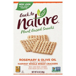 Back To Nature Crackers Harvest Whole Wheat Rosemary & Olive Oil 12/8.5 OZ [UNFI #2379899] [ebt]