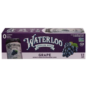 Waterloo Sparkling Water Grape 2/12/12 OZ [UNFI #2360030] [ebt] T