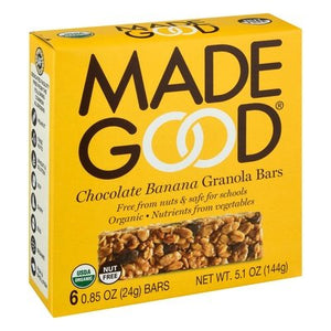 Made Good Granola Bars Chocolate Banana 6/6/.85OZ [UNFI #1820281] [ebt]