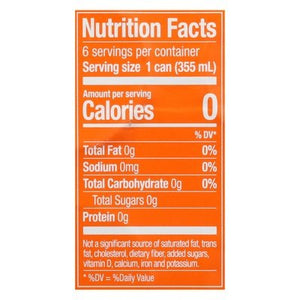 Zevia Soda Zero Sugar Orange 4/6/12 OZ [UNFI #2980464] [ebt] T