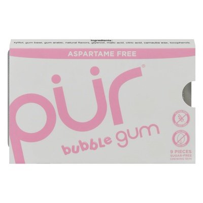 Pur Gum Chewing Gum Aspartame Free Bubble Gum 12/9 CT [UNFI #2020139] [ebt] T