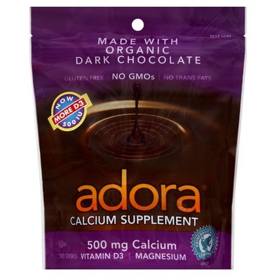 Adora Calcium Supplement Dark Chocolate 30 CT [UNFI #2518306] T