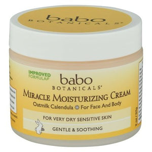 Babo Botanicals Moisturizing Cream Miracle Gentle & Soothing 1/2 OZ [UNFI #1632298] T