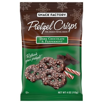 Pretzel Crisps Pretzel Crisps Dark Chocolate & Peppermint 12/4 OZ [UNFI #1057868] [ebt]