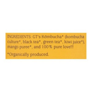 Gts Raw Kombucha Mystic Mango 12/16 OZ [UNFI #2273480] [ebt] T