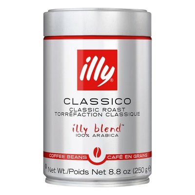 Illy Caffe Coffee 100% Arabica Beans Classic Roast Classico 6/8.8 OZ [UNFI #1016591] [ebt]