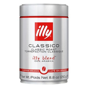 Illy Caffe Coffee 100% Arabica Beans Classic Roast Classico 6/8.8 OZ [UNFI #1016591] [ebt]
