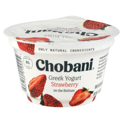 Chobani Yogurt Greek Non-Fat Strawberry On The Bottom 12/5.3 OZ [UNFI #1512565] [ebt]