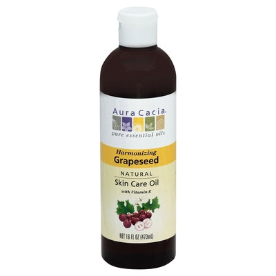 Aura Cacia Skin Care Oil Harmonizing Grapeseed 1/16 OZ [UNFI #127431] T