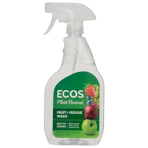 Ecos Wash Fruit + Veggie Plant Powered 6/22 OZ [UNFI #2127736] T