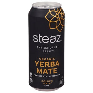 Steaz Yerba Mate Organic Golden Mate Flavored 12/16 OZ [UNFI #2681732] [ebt]