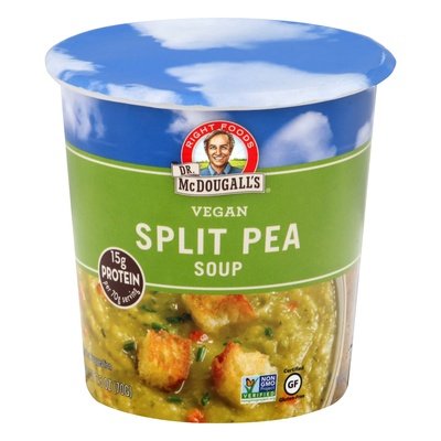 Dr Mcdougalls Soup Vegan Split Pea 6/2.5 OZ [UNFI #746859] [ebt]