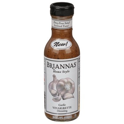 Briannas Vinaigrette Dressing Garlic 6/12 OZ [UNFI #2889913] [ebt]