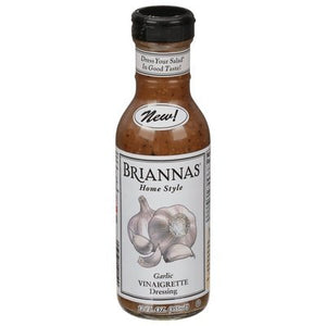 Briannas Vinaigrette Dressing Garlic 6/12 OZ [UNFI #2889913] [ebt]