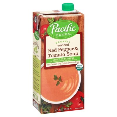 Pacific Foods Soup Organic Red Pepper & Tomato Roasted 12/32 OZ [UNFI #938712] [ebt]
