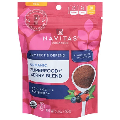 Navitas Organics Superfood + Berry Blend Acai + Goji + Blueberry 6/5.3 OZ [UNFI #2551869] T