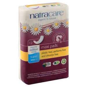 Natracare Pads Maxi Super 12 Ct [UNFI #0810663] T