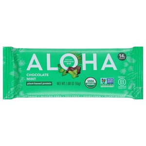 Aloha Protein Bar Organic Chocolate Mint 12/1.98OZ [UNFI #2746618] [ebt]