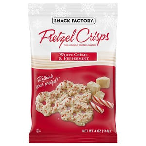 Pretzel Crisps Pretzel Crisps White Creme & Peppermint 12/4 OZ [UNFI #1057843] [ebt]