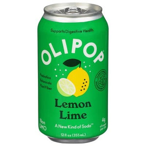 Olipop Soda Lemon Lime 12/12 OZ [UNFI #2921815] [ebt] T