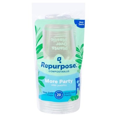 Repurpose Cold Cups Compostables 12 Ounce 12/20 CT [UNFI #1445790] T