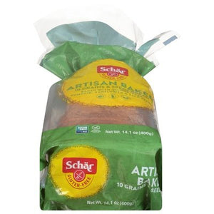 Schar Bread Gluten-Free 10 Grains & Seeds Artisan Baker 8/14.1 OZ [UNFI #2704419] [ebt]