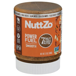 Nuttzo 7 Nut & Seed Butter Smooth Power Fuel 6/12 oz [UNFI #1963354 ] [ebt]
