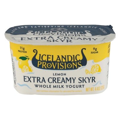 Icelandic Provisions Skyr Lemon Extra Creamy 12/4.4 OZ [UNFI #2798585] [ebt]
