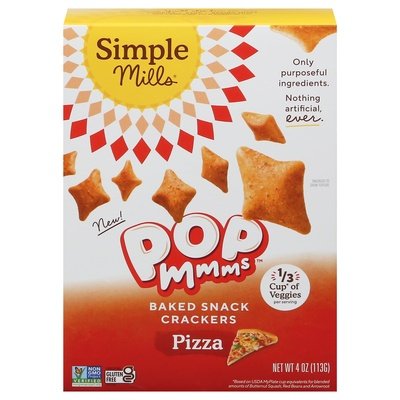 Simple Mills Crackers Pizza Baked Snack 6/4 OZ [UNFI #3050887] [ebt]
