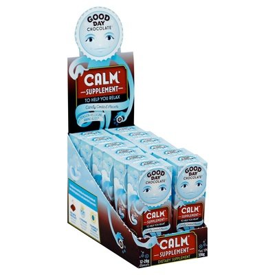 Good Day Chocolate Calm Supplement Candy Coated Pieces 12/.99 OZ [UNFI #1740760] T