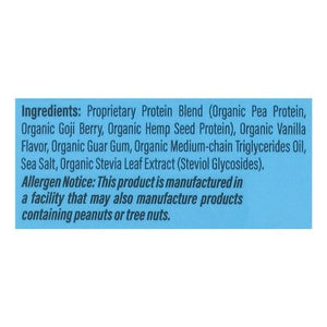 Sunwarrior Protein Powder Drink Mix Protein Warrior Blend Vanilla Flavor 1/375 GRM [UNFI #2161834] T