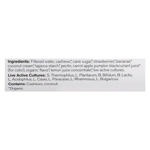 Forager Project Cashewmilk Yogurt Dairy-Free Organic Probiotic Strawberry Banana 6/28 OZ [UNFI #3034865] [ebt]