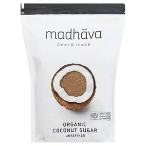 Madhava Coconut Sugar Organic Unrefined 6/16 OZ [UNFI #1054550] [ebt] T