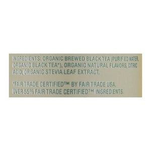 Zevia Black Tea Organic Sweetened Peach 12/12 OZ [UNFI #2304426] [ebt]