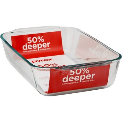 Pyrex Baking Dish Deep Glass 5 Quart 4/1 CT [UNFI #2763985] T