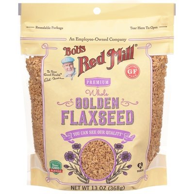 Bobs Red Mill Golden Flaxseed Whole Premium 4/13 OZ [UNFI #2688729] [ebt]
