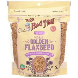 Bobs Red Mill Golden Flaxseed Whole Premium 4/13 OZ [UNFI #2688729] [ebt]