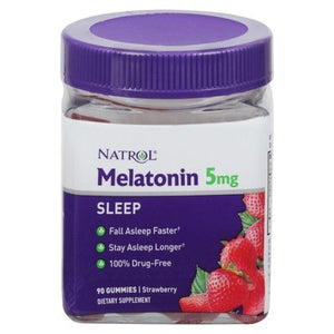 Natrol Melatonin Sleep 5 Mg Gummies Strawberry 1/90 CT [UNFI #2251577] T