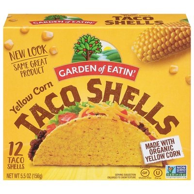 Garden Of Eatin Taco Shells Yellow Corn 12/5.5 OZ [UNFI #341917] [ebt]
