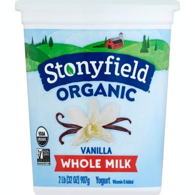 Stonyfield Organic Yogurt Whole Milk French Vanilla 6/32 OZ [UNFI #0636944] [ebt]