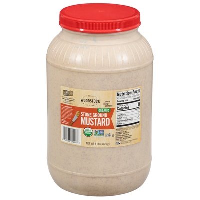 Woodstock Mustard Organic Stone Ground 4/8 Lb [UNFI #0778092] [ebt]