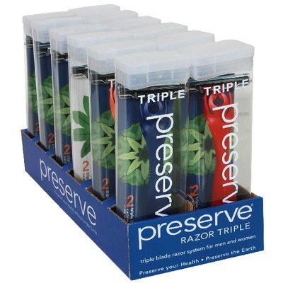 Preserve Razor Triple 12/1 Pk [UNFI #0437095] T