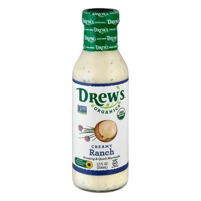 Drews Organics Dressing & Quick Marinade Creamy Ranch 6/12 OZ [UNFI #2479335] [ebt]